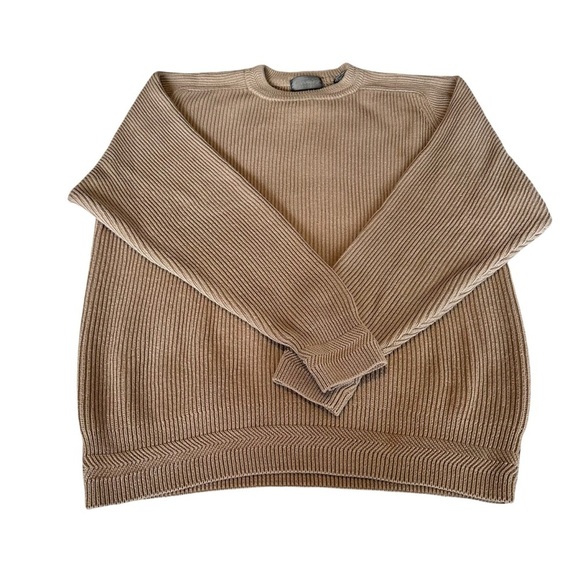 Lord & Taylor Tan Heavy Weight Knit Sweater sz M - Picture 12 of 12